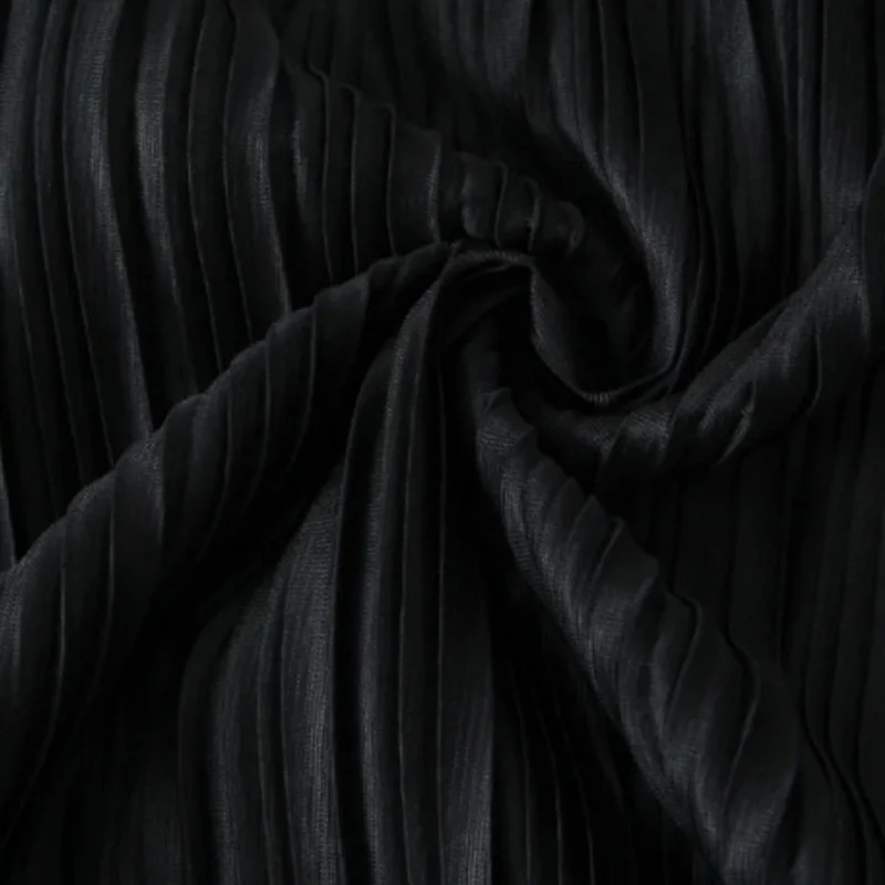 Plus Size Women's Long Skirts Premium French Fashion Fold High Waist A-Line Calf Length Bottoms Summer 2025