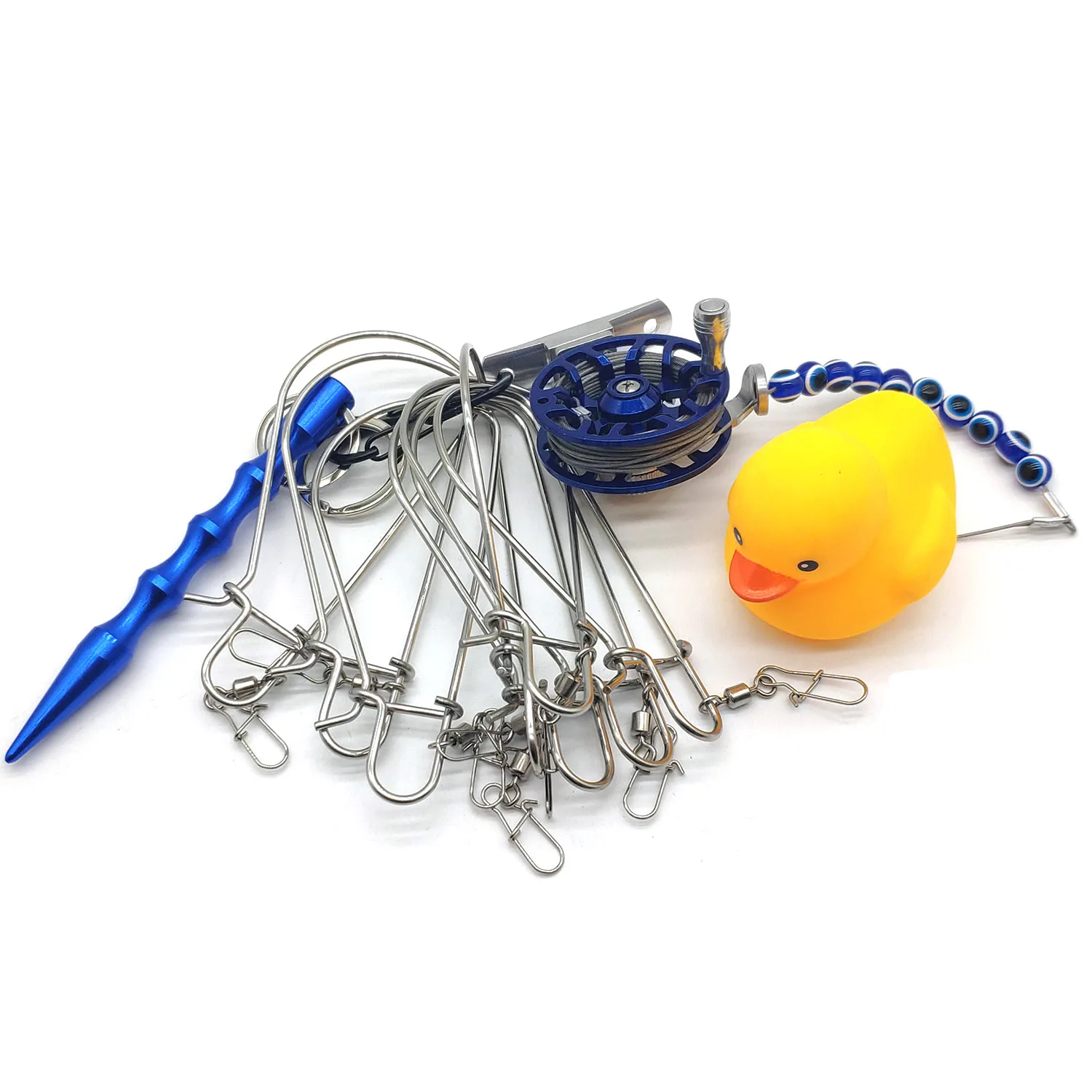 Stainless steel Fish Buckle Soft Wire Lock Device with Small Reels Lightweight Fishing equipment for fishing tools,fishing accessories,fishing tool,fishing tackle