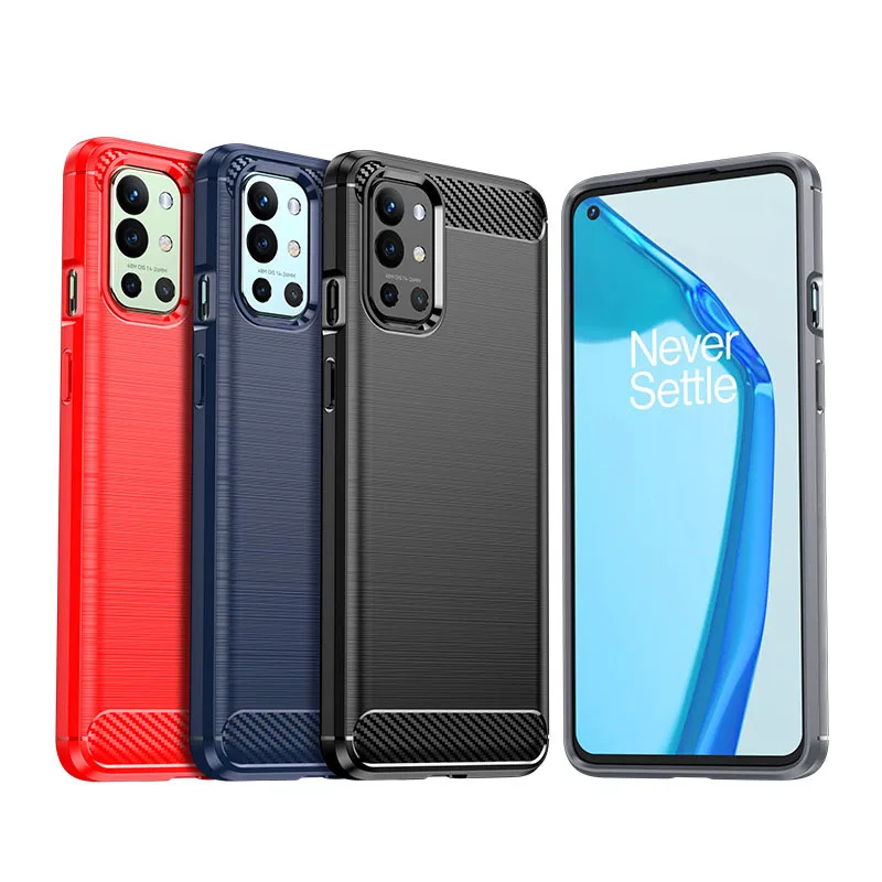 

Чехол для OnePlus 9 9Pro 9R 5G 9RT, мягкий чехол из ТПУ с матовым рисунком, черный, синий, красный