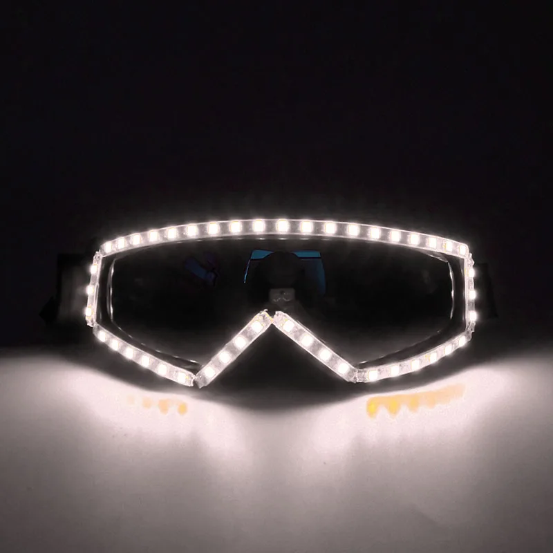 

Cosplay LED Glowing Goggles Glasses Dance Performence Supplies Luminous Light Glasses Neon Glasses Costume