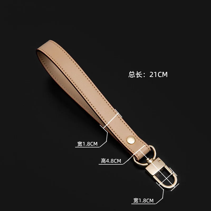 Universal Leather Wrist Strap Wallet For Handbag Handles 21cm Long Clutch Bag Straps Purse Handle Belts Bag Accessories