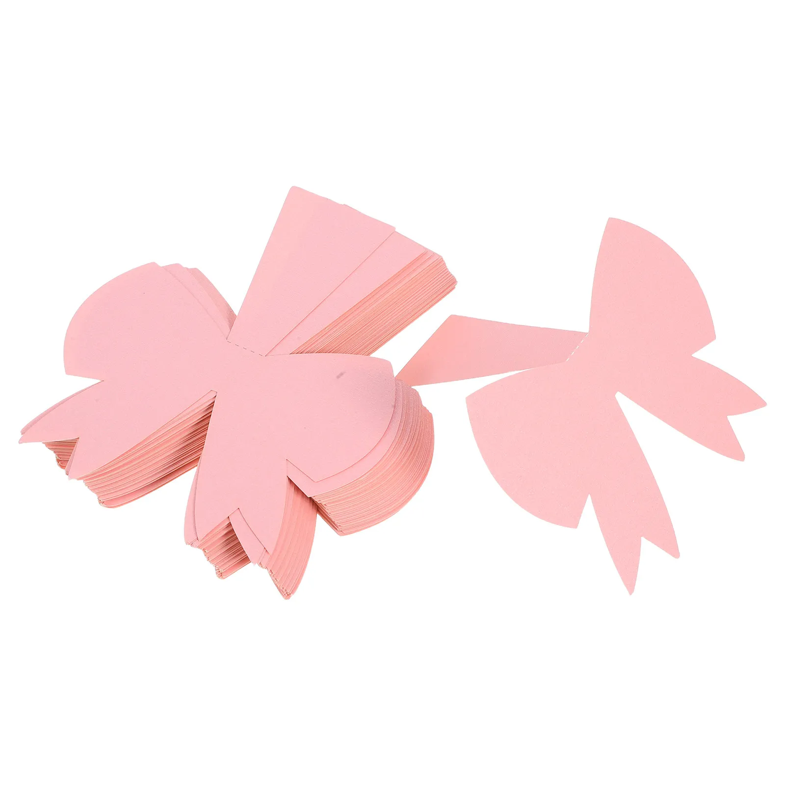 50Pcs 웨딩 장소 카드 핑크 Bowknot 우아한 3D 디자인 좌석 카드 신부 샤워 약혼 파티 테이블 장식