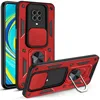 Slide Camera Lens Protective Case for Xiaomi Redmi Note 9 Pro 9T 9S Note9 Car Holder Magnetic Armor Shockproof Bumper Case Cover 1