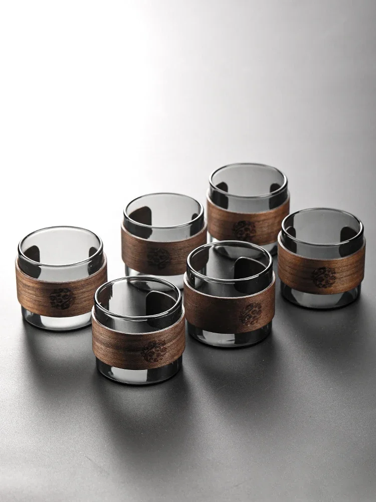 1pcs Japanese thicken Style Glass Tea Cup Heat-resistant and Scald Resistant Water Mug Master Cup Household Glasses Coffee Mug