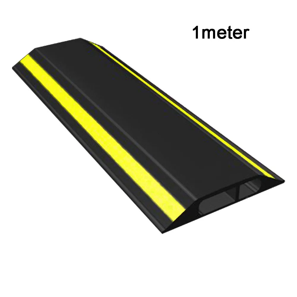 1M Heavy Duty Floor Cable Protection Cover For Home Office Gym Yellow And Black Floor Cable Protection Cover