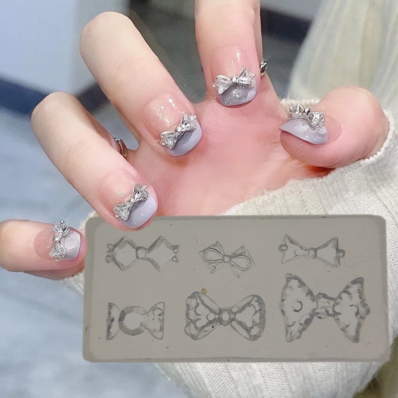 1Pcs Baroque White Horse 3D Acrylic Nail Mold 4*2CM Silicone Stamping Plates DIY Retro Style Resin Mold for Jewelry Making Decor 5