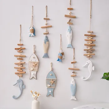 Blue Starfish Hanging Coastal Drop Beach Ocean Decor Garland On String Indoor Outdoor Nautical Beachy Decoration for Porch Room 1