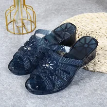  Slippers Women Summer Shoes Ladies Casual Flats Beach Footwear Jelly Slides Woman Bathroom Slipper Womenshoes Free Shipping 