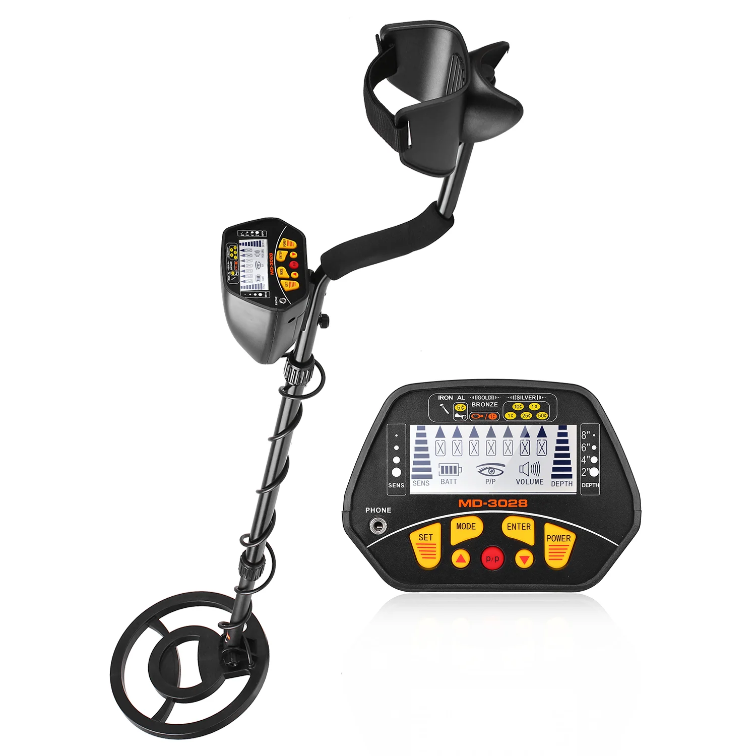 

MD-3028 Metal Detector Underground Gold Detector MD3028 Length Adjustable Treasure Hunter Seeker