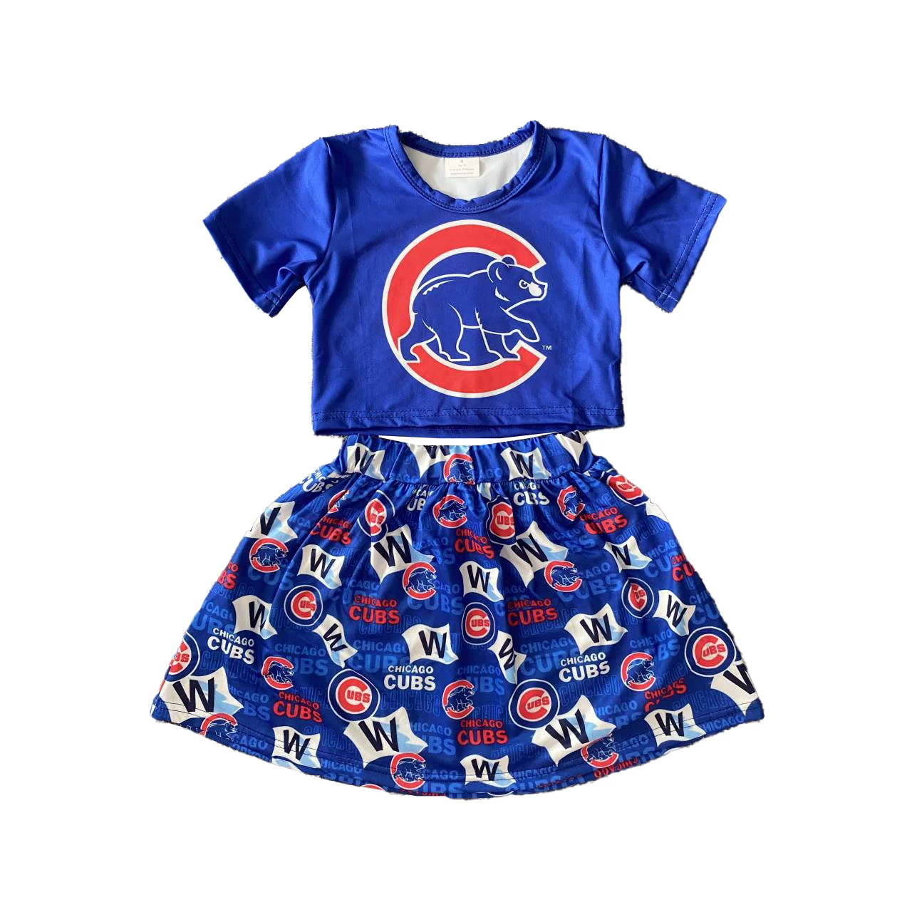 

Оптовая продажа, детская бейсбольная одежда, летняя спортивная одежда для чарлидинга, одежда для девочек, короткая юбка, комплекты из 2 предметов