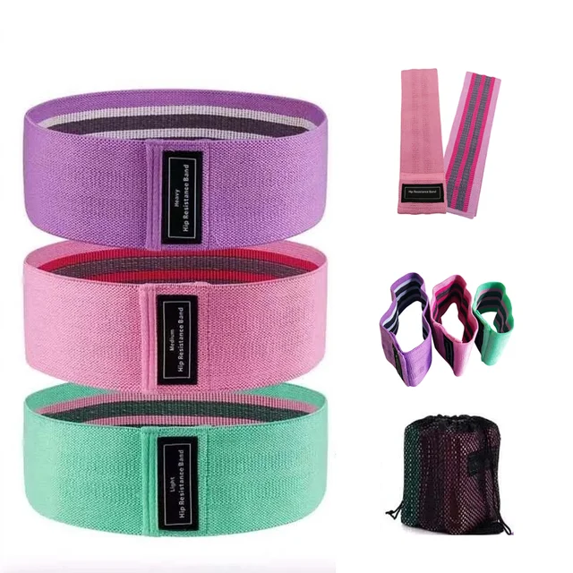 1PC Squat Stretch Resistance Band Hip Fitness Training Tension Band Yoga Exercise Training Band Portable Exercise Equipment Home 5