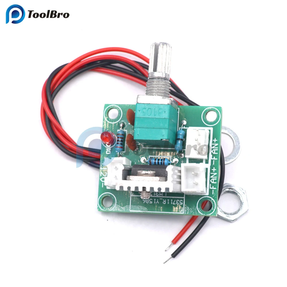XH-M137 Linear Voltage Regulator LM317 Fan Speed Controller Governor DC-DC Step Down Buck Converter Module with Switch