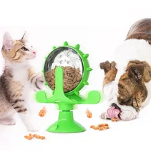 

Windmill Shape Cat and Dog Toy Cat Supplies Funny Cat Food Dropping Ball Automatic Pet Feeder