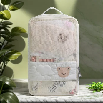 Borsa per Pannolini da Viaggio, Borsa Impermeabile Portatile per Vestiti del Bambino, Borsa per Articoli da Toilette per Mamme, Adatta per Viaggi