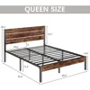 Queen Bed Frame with Headboard and Footboard, with Under Bed Storage, All-Metal Support System, No Box Spring Needed, Easy Assem 2
