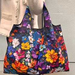 Eco - Friendly Large Foldable Nylon Tote - Versatile Reusable Shopping and Travel Bag (J1)