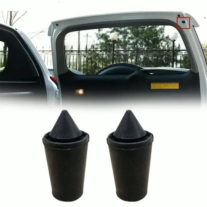 2pcs Trunk Tailgate Rubber Block Back Door Rubber Stop Cushion