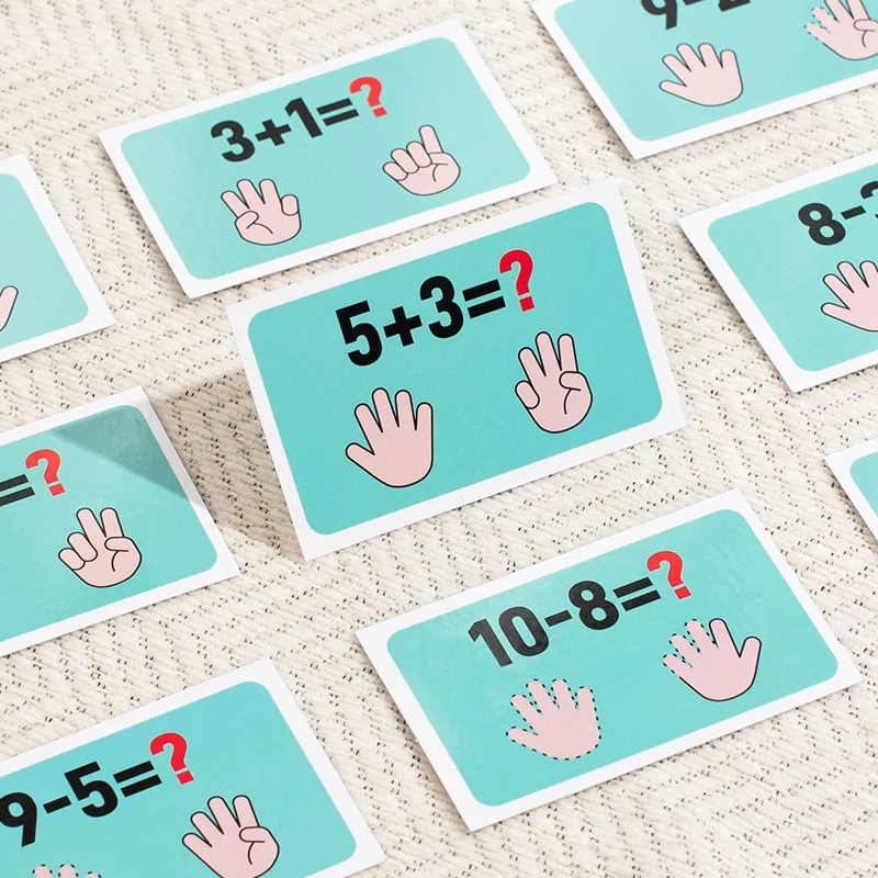 Kids Mathematics Teaching Aids Finger Numbers Counting Stick Palm Math Toy Children Counting Educational Toys Toddlers Intellige - 3