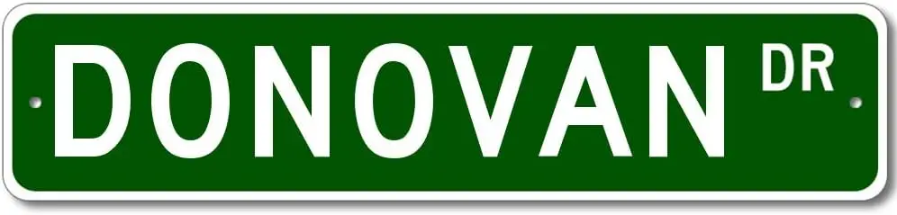 

Уличный Знак Donovan Drive, фамилия, металлический знак, размер: 4x16 дюймов