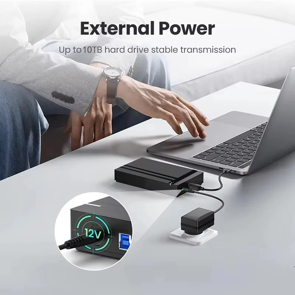 케비두메이 2.5 3.5인치 HDD 케이스 SATA to USB 3.0 하드 드라이브 인클로저 툴리스 외장 HDD 박스 어댑터 (노트북 데스크탑 PC용)