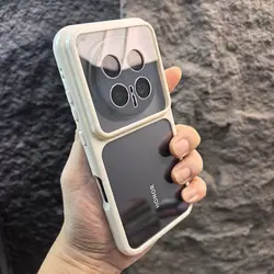 Sleek Circular Border Transparent Acrylic Phone Case - Shockproof & Non - Slip Bumper - HONOR Magic8 Lite (WHITE)