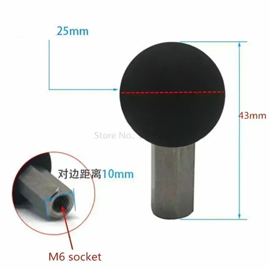 Jadkinsta Ball Head Black Phone GPS Holder Mount Motorcycle Base with 10mm Hole autocycle Stand for Gopro Xiaomi for iPhone 4