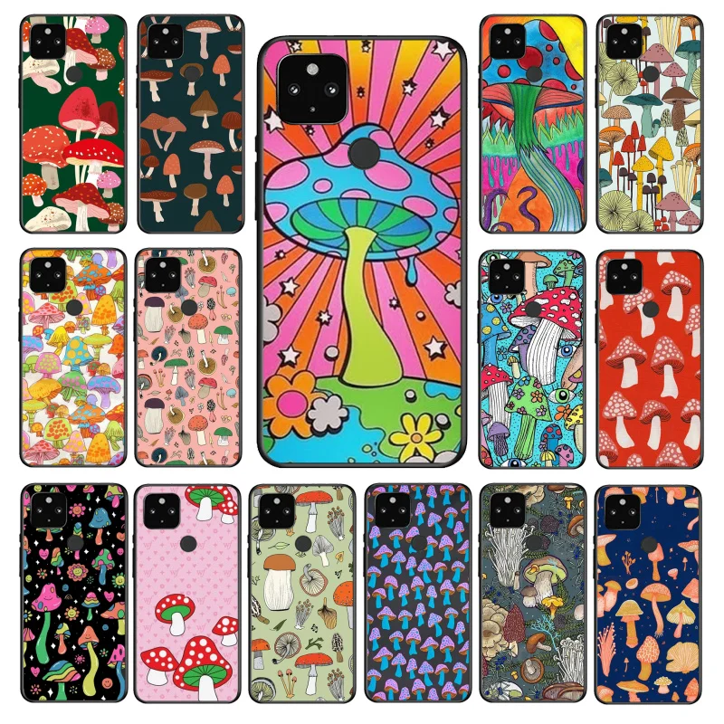 

Rainbow Mushrooms Phone Case for Google Pixel 8 7 Pro 7a 6A 6 Pro 5A 4A 3A Pixel 4 XL Pixel 5 6 4 3 3A XL