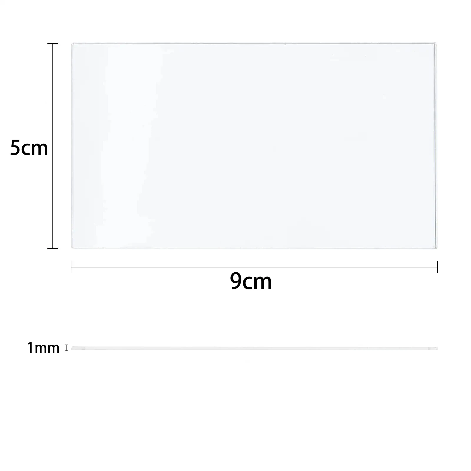 20/30/50pcs Rectangle Acrylic Cards Clear Place Blanks Plates Transparent Table Seating Guest Name Sign Number Tiles Card Decor