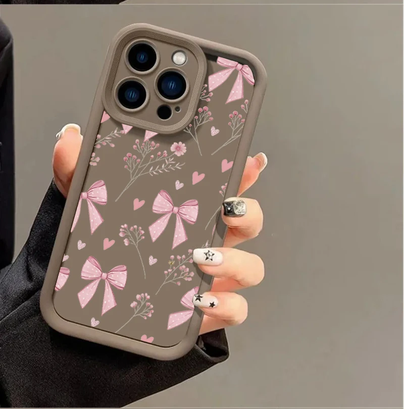 Chic Pink Bow Phone Case