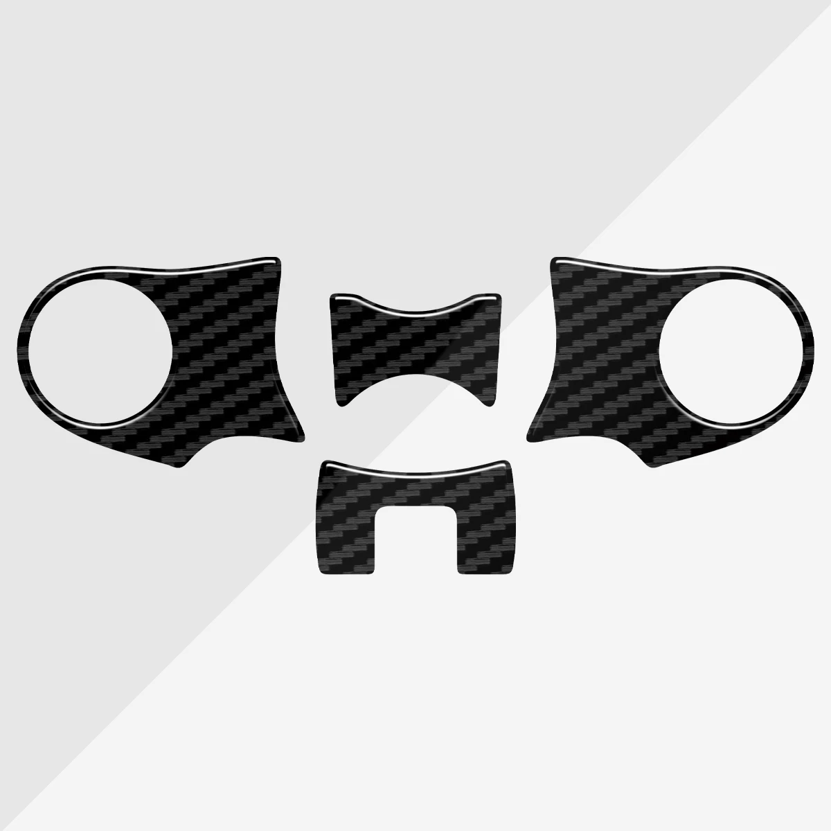 3D Resin Motorcycle Carbon Fiber Stickers Top Triple Clamp Yoke Case for Honda NC700 NC700X 2012-2020 2019 2018 2017 2016 2015