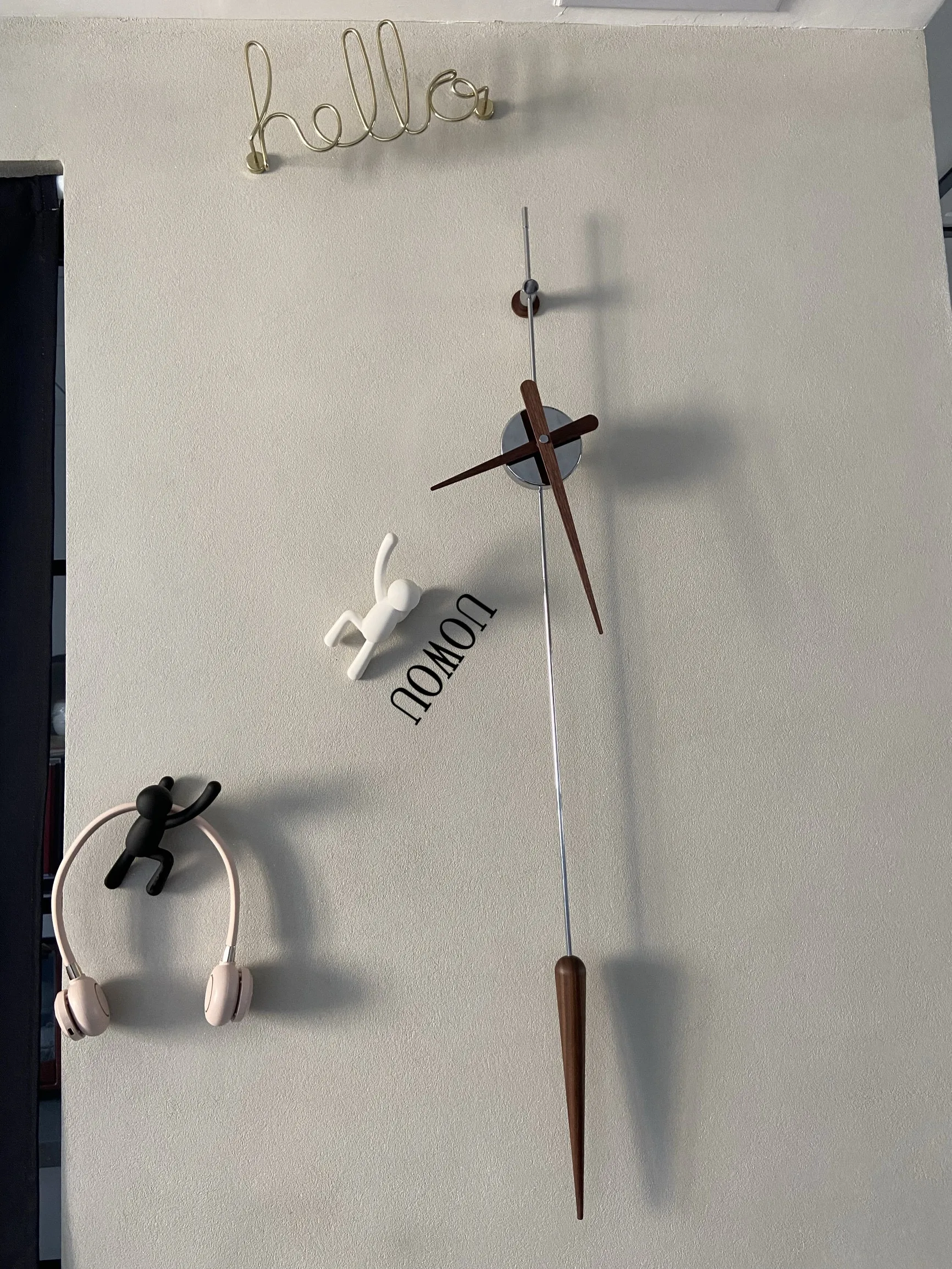 Nordic Pendulum Wall Clock Modern Living Creative Design Wall Clock Living Room Office Home Minimalist Pendulum Individual wall clock