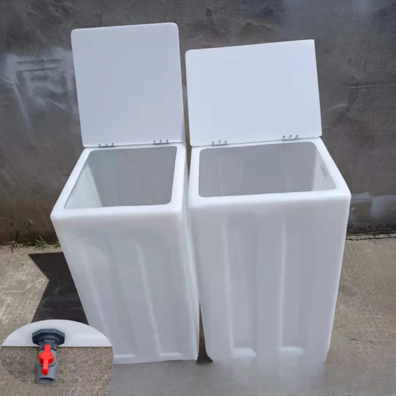 

120L vertical square mixing bucket, impact resistant and not easily aging, household water storage bucket, food grade dosing box