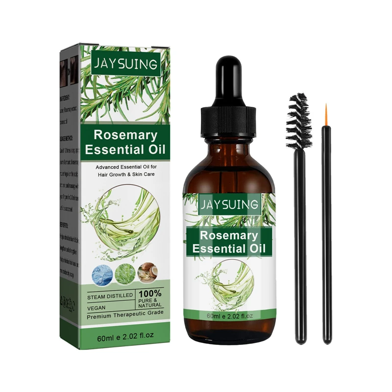 

60ML New Rosemary Essential Oils Non Greasy And Refreshing Hair Growth Products For Men Women Prevent Hair Loss