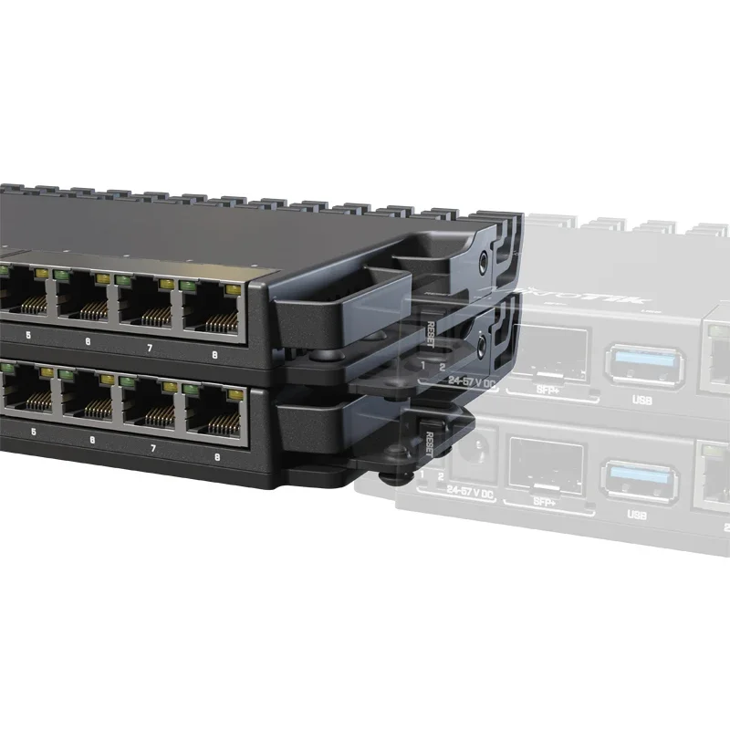 MikroTik RB5009 랙 마운트 키트 K-79, 1U 랙 마운트에 RB5009 장치 장착 키트
