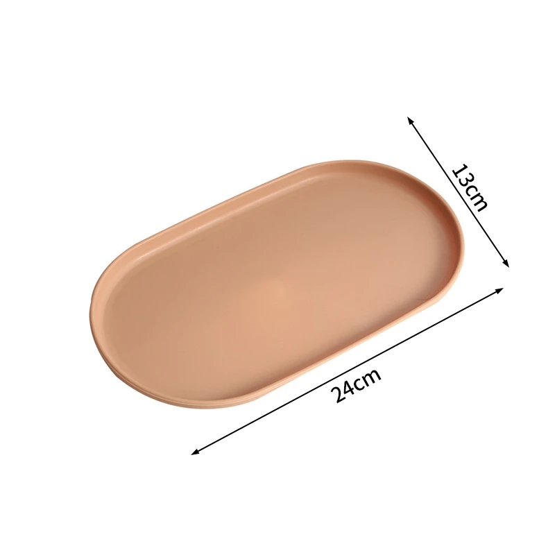 צלחת אובלית ניתנת לשימוש בסגנון נורדי לאחסון תבניות פירות וקינוחים, תבנית תכשיטים ואביזרי מטבח