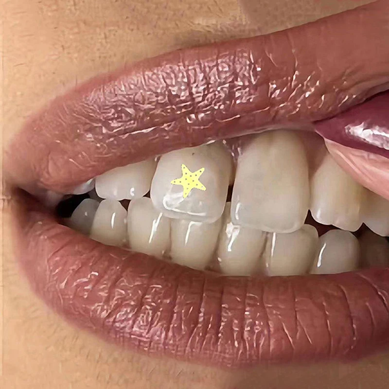 3개/박스 치아용 다이아몬드 모조 보석, 다양한 모양의 미용 다이아몬드 장식품