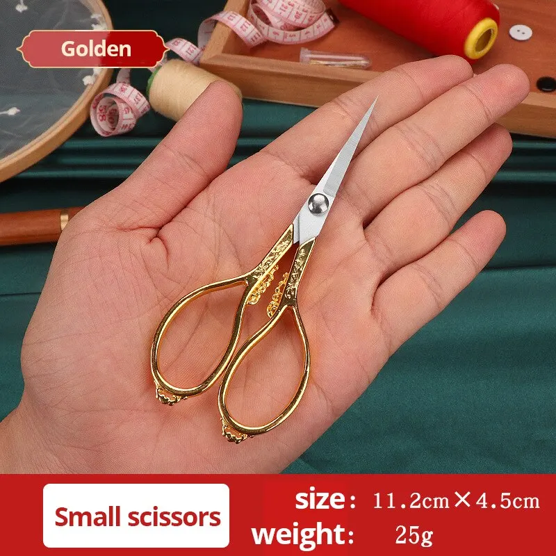 Retro Cross Stitch Scissors Antique Durable High Steel Tailor Craft Sewing Household for Fabric Scisso Shears sewing scissors