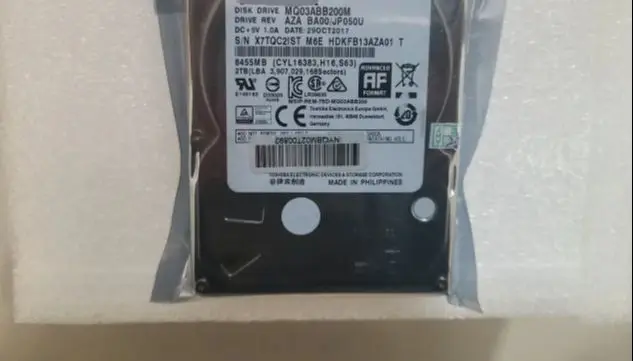 For MQ03ABB200M 2TB 2 5 SATA 6 Gb s 64MB 5400RPM 15MM Laptop Hard Drive