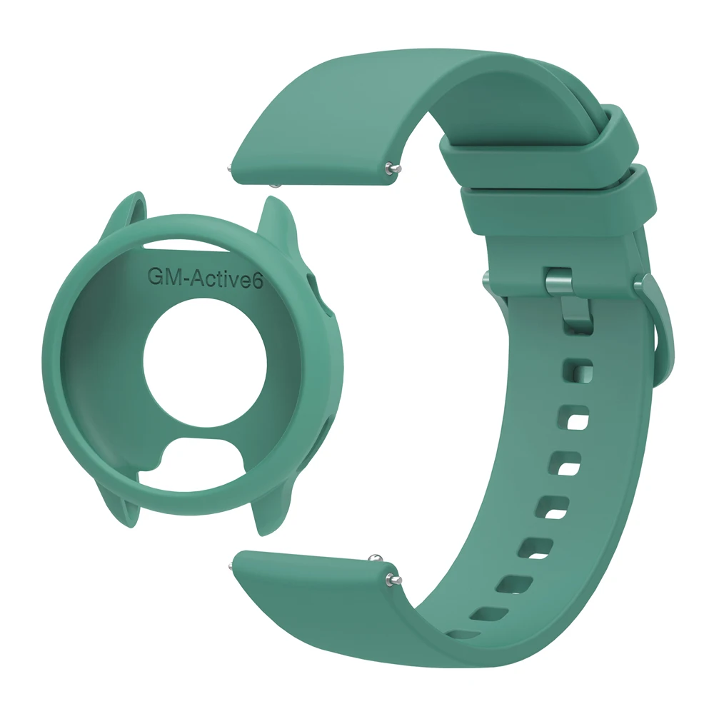 Silicone Case and Strap Set - Soft Protective Skin Cover and Wristband Replacement