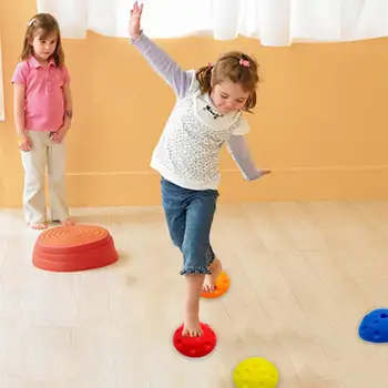 Mini WaveSpeed Ball Half Circles Balance Ball Trainer Foot Step Toy Children's Sensory Stimulation Ball Durian Ball GYM Fitness 2