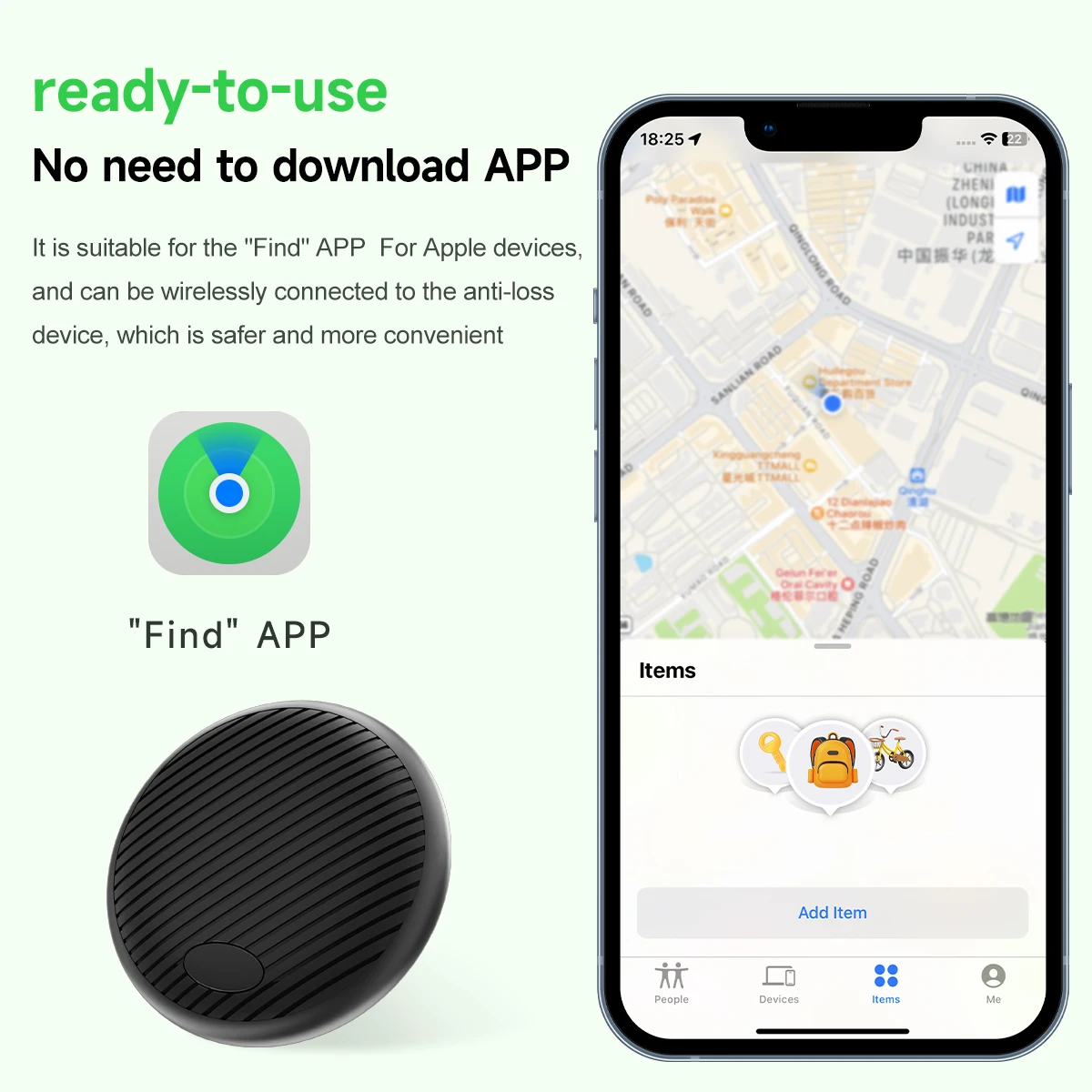 For Apple Find My Mini Bluetooth GPS Tracker Anti Lose Reminder Device Key Finder Pet Dog Kid Bag Wallet Car Locator Smart Tag