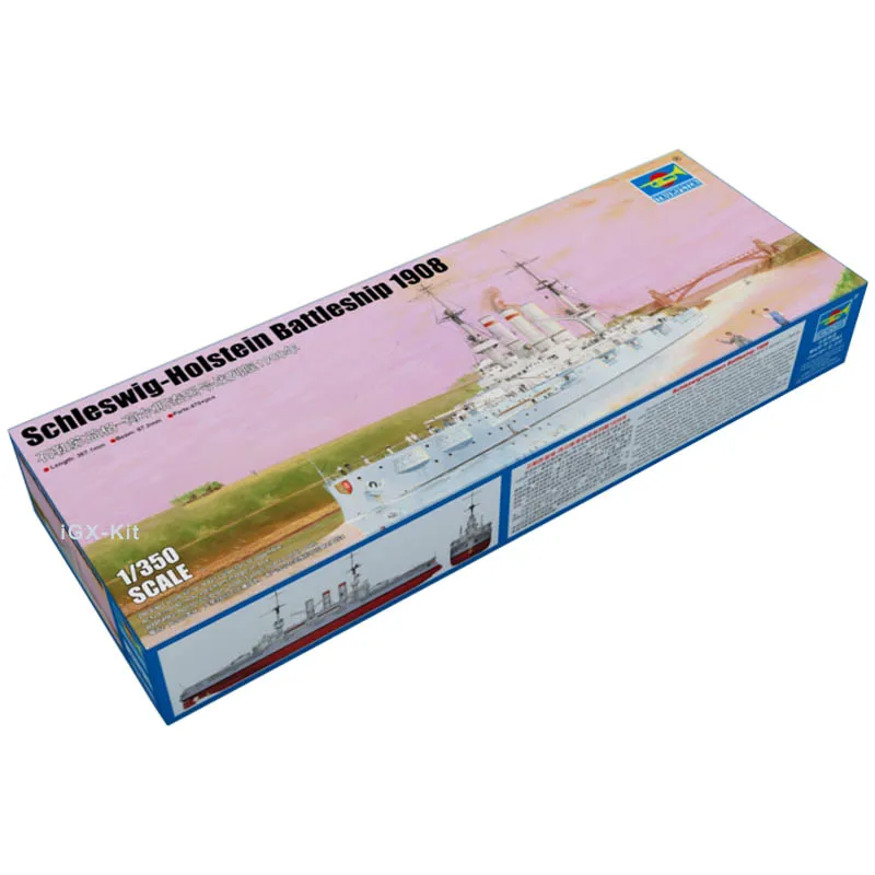 

Trumpeter 05355 1/350 немецкий солдат шлепарик-холстайн 1908 военный корабль сборка пластиковая Игрушечная модель строительный комплект