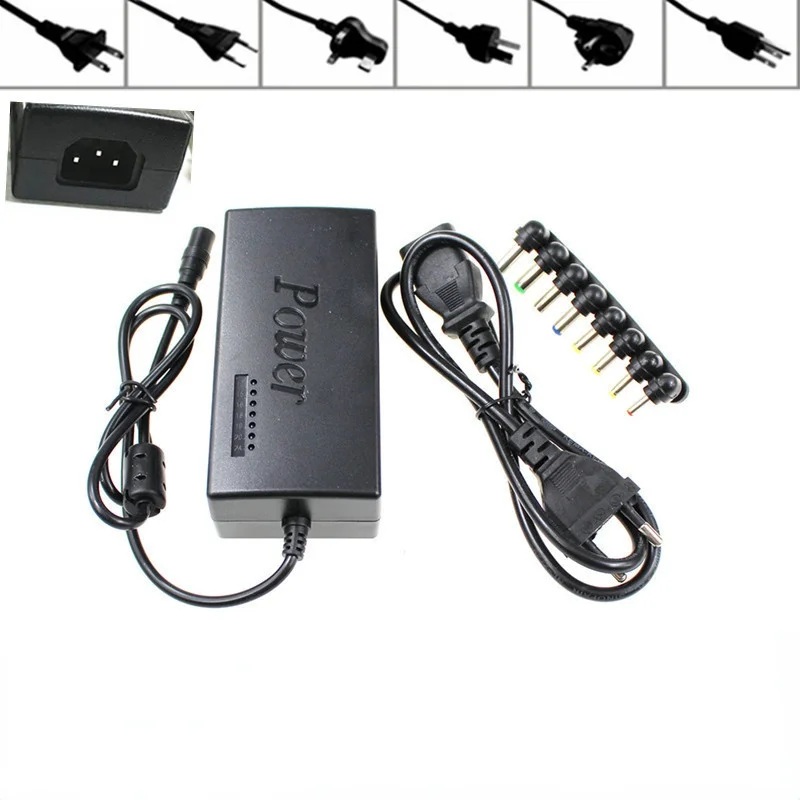 Universal Power Adapter 96W 12V To 24V Adjustable Portable Charger For Dell Toshiba Hp Asus Acer Laptops Eu-Plug