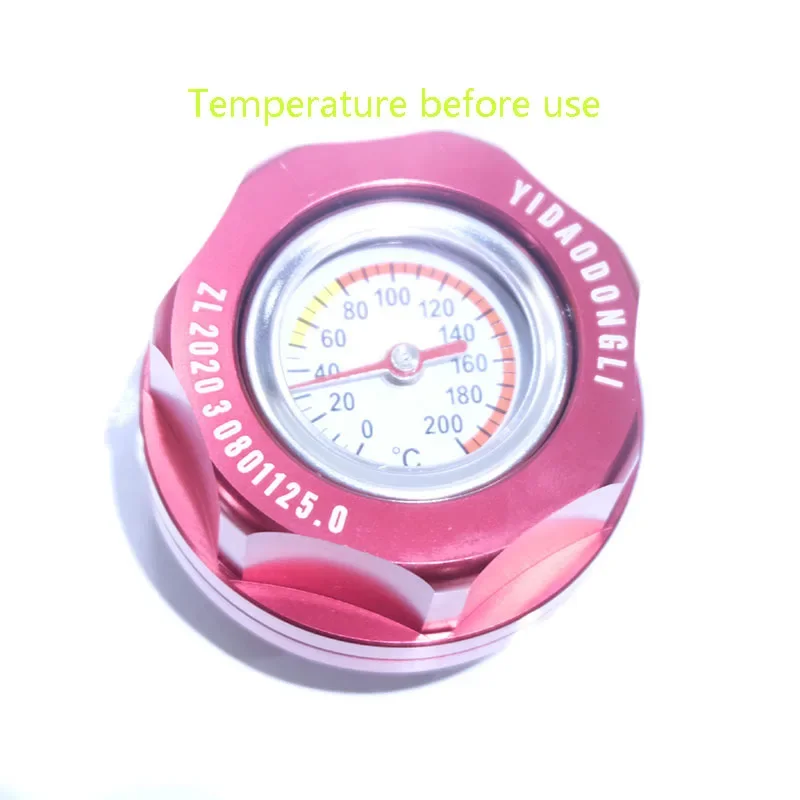 Aluminum Automobile Fuel Tank Cap Engine Oil Filler With Oil Temperature Gauge For Toyota Camry Corolla RAV4