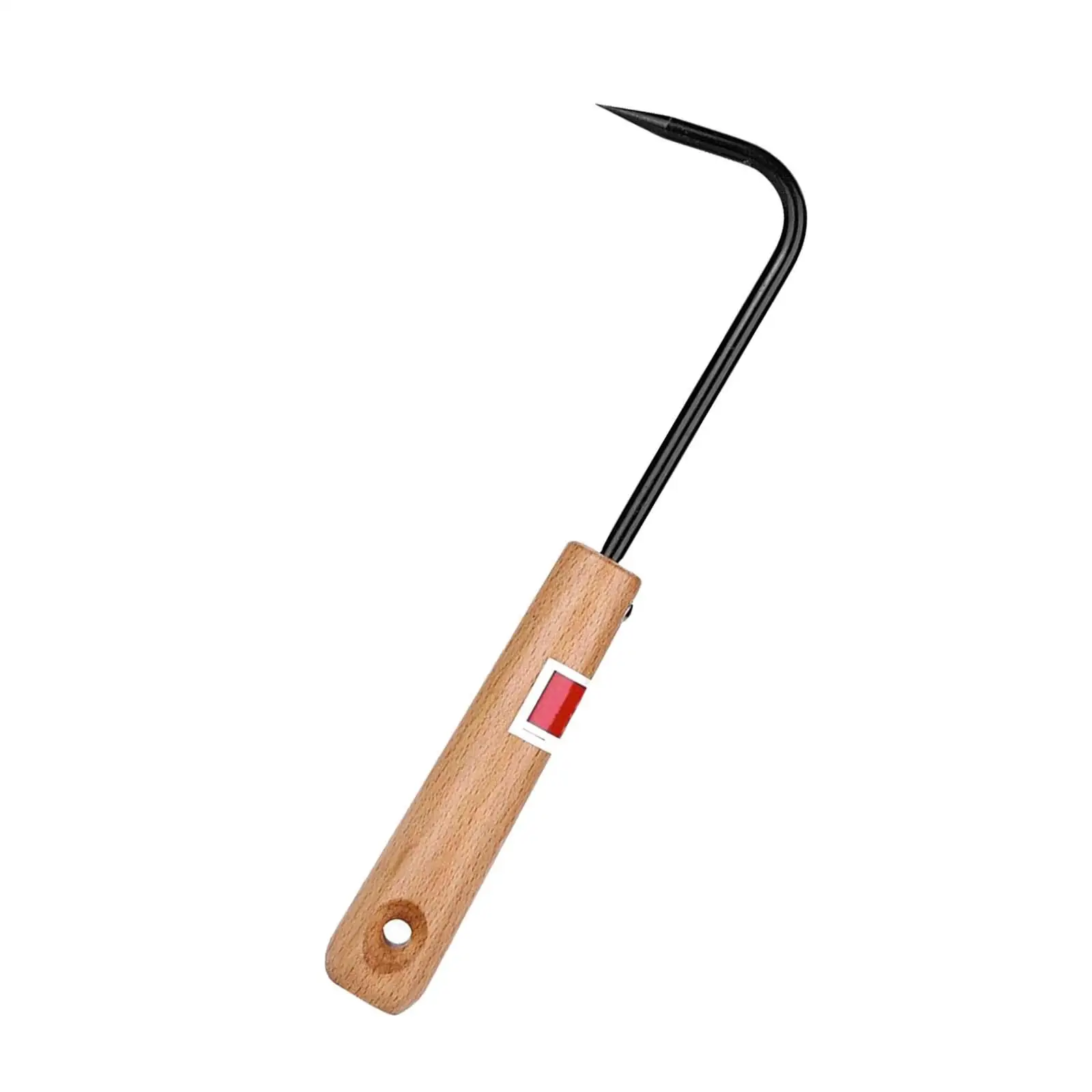 Root Hook Sturdy with Ergonomic Wooden Handle Gardening Tool Root Pick Repotting Tool Japanese Garden for Garden Bonsai Pot