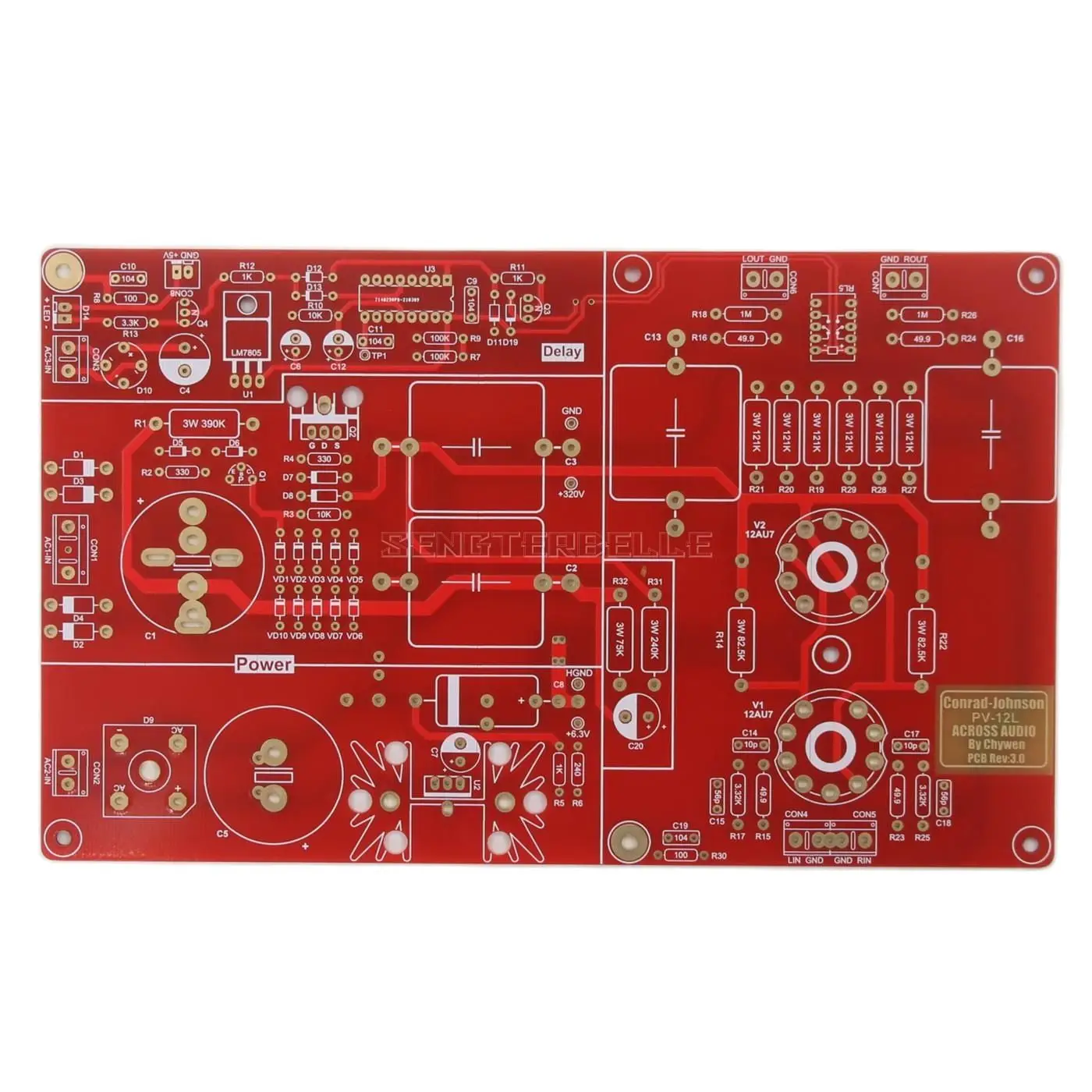 Based On Conrad Johnson Pv12 Amp Circuit Hifi Diy Home Audio Tube Preamp Board Pcb Circuits