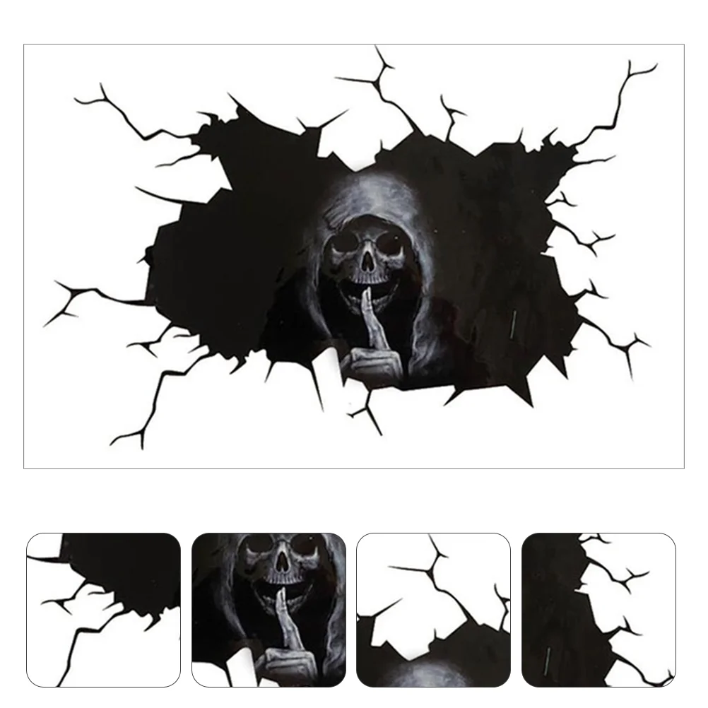 

Car Stickers Window Auto Accessories Skull Rear Decal Halloween Festive Styling