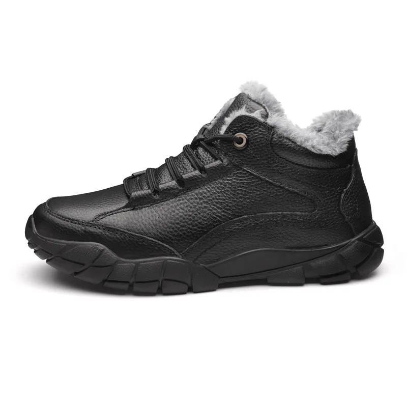 Winter Boots Sneakers Men Shoes Men Botas Cotton Wool Mans Footwear High Quality Plush Keep Warm