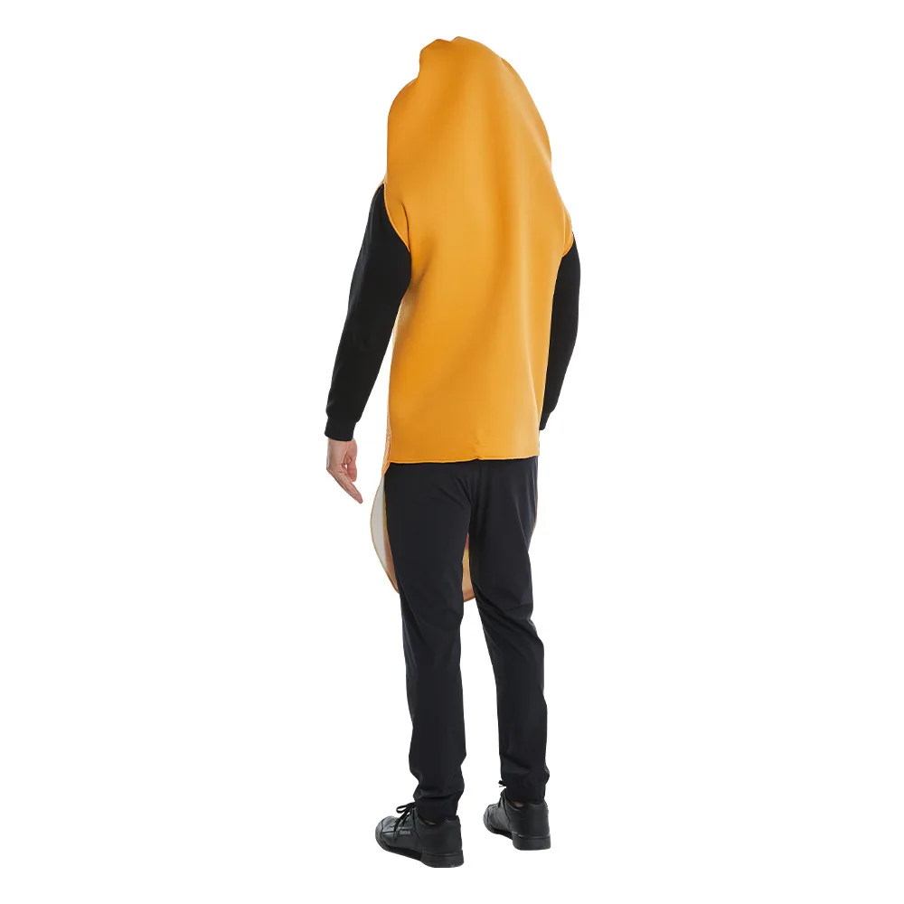 Eraspooky Unisex Brot Baguette Kostüm Cosplay für Erwachsene Essen Tunika Halloween Weihnachten Karneval Party Kostüm – Detail 4