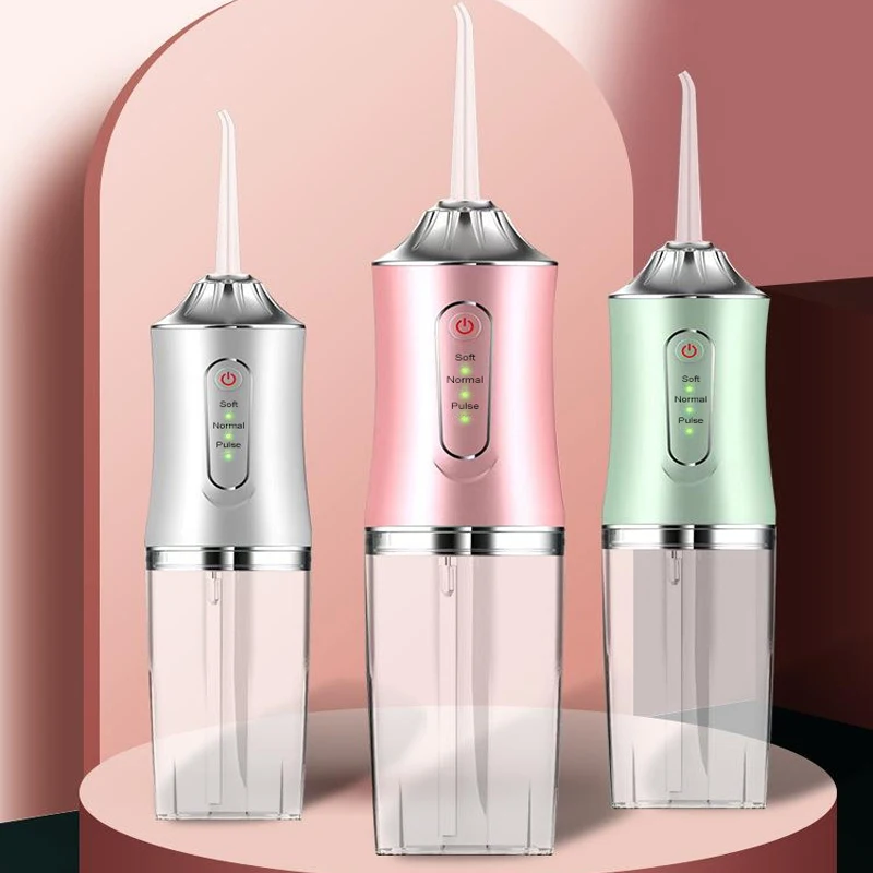 Oral Irrigator Dental Water Flosser Portable Dental Water 3 Modes Teeth Cleaner Toothbrush Oral Hygiene Clean USB Rechargeable - 2